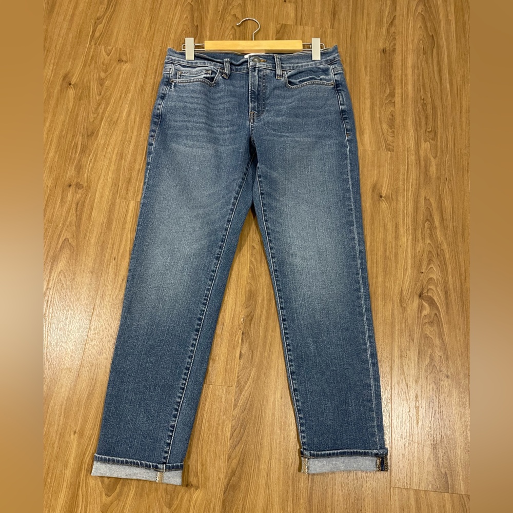 Frame Le Garçon Boyfriend Denim Blue Jeans, Size 28